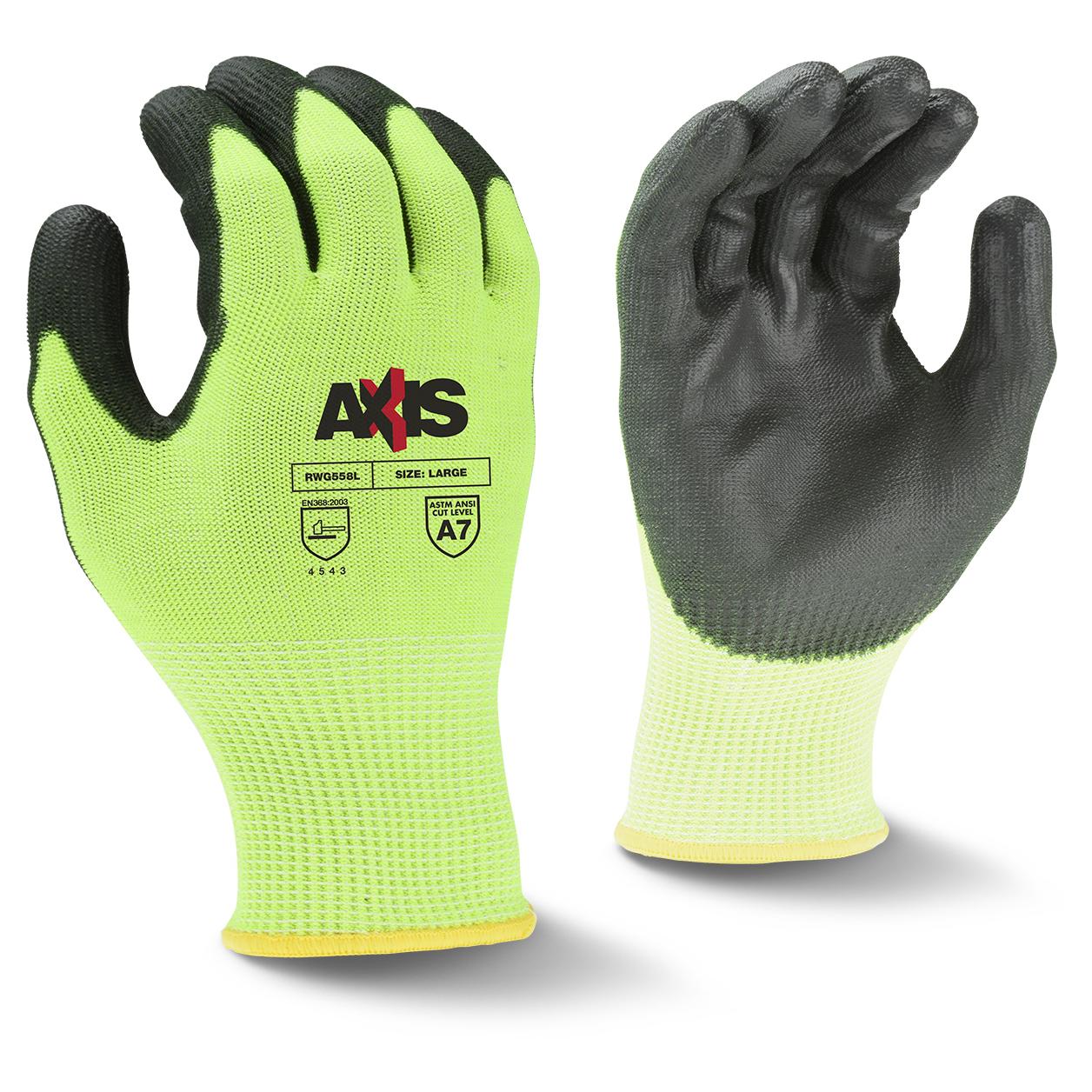 Green Knit Gloves - Radians - Cut-Resistant Design
