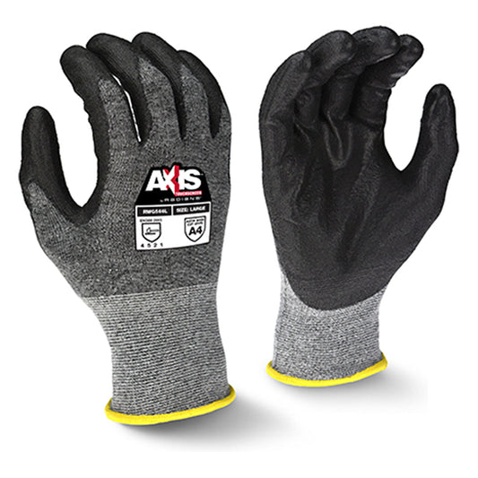 Gray String Knit Gloves - Radians - Touchscreen Protection