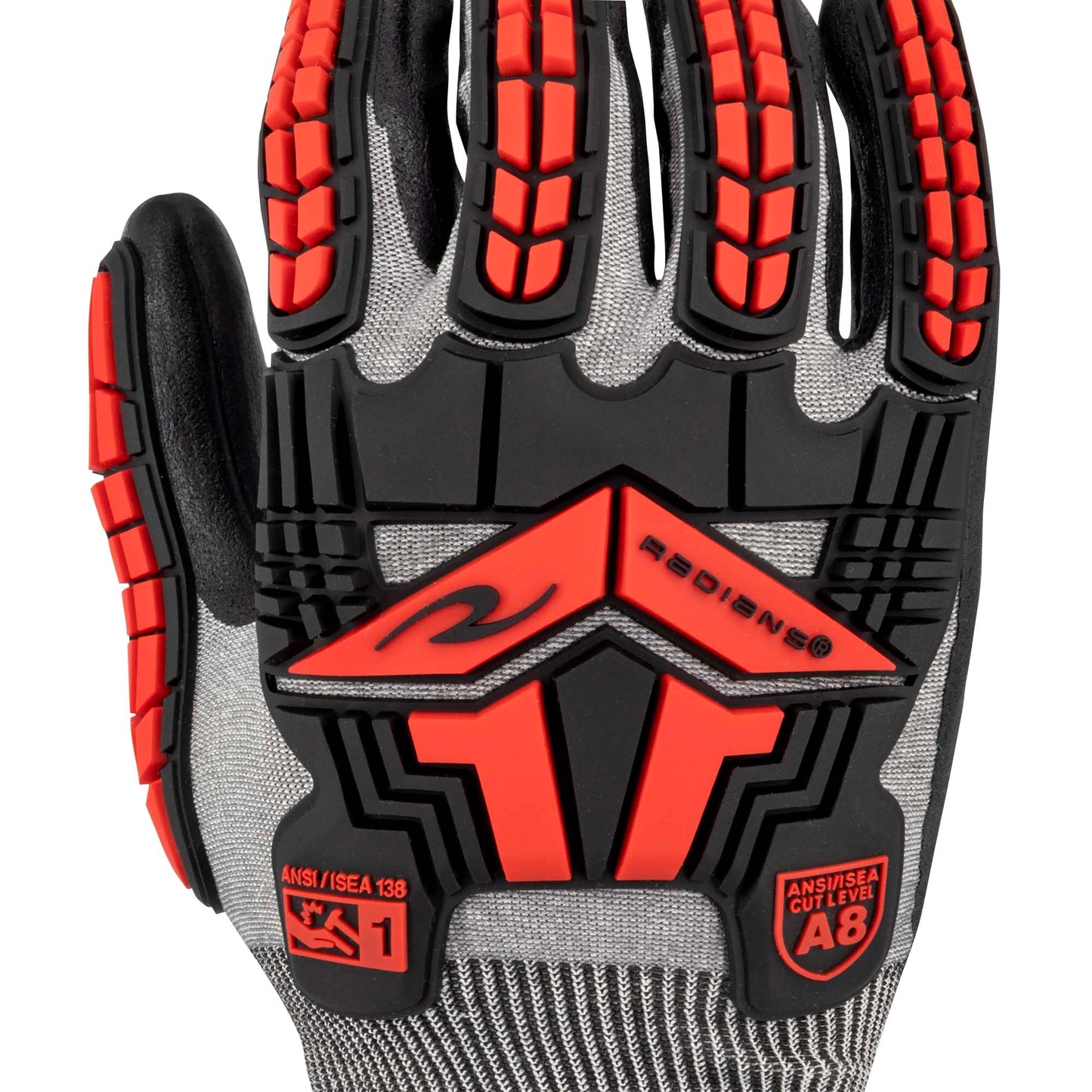 Gray String Knit Gloves - Radians - Nitrile Coated