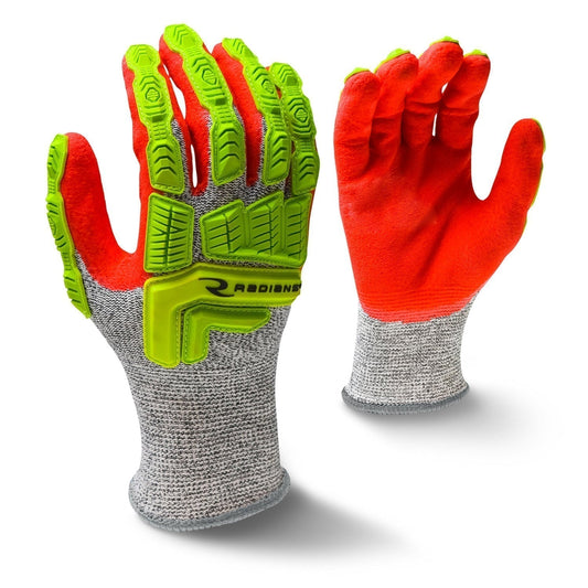 Hi-Viz TPR Impact Protection Gloves - Radians - Cut Resistant