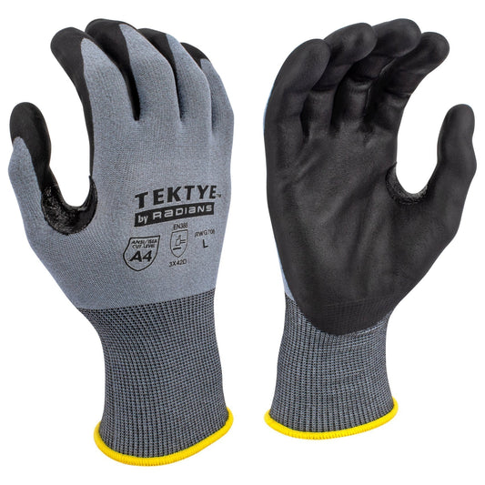 Gray Knit Gloves - Radians - Touchscreen Compatible