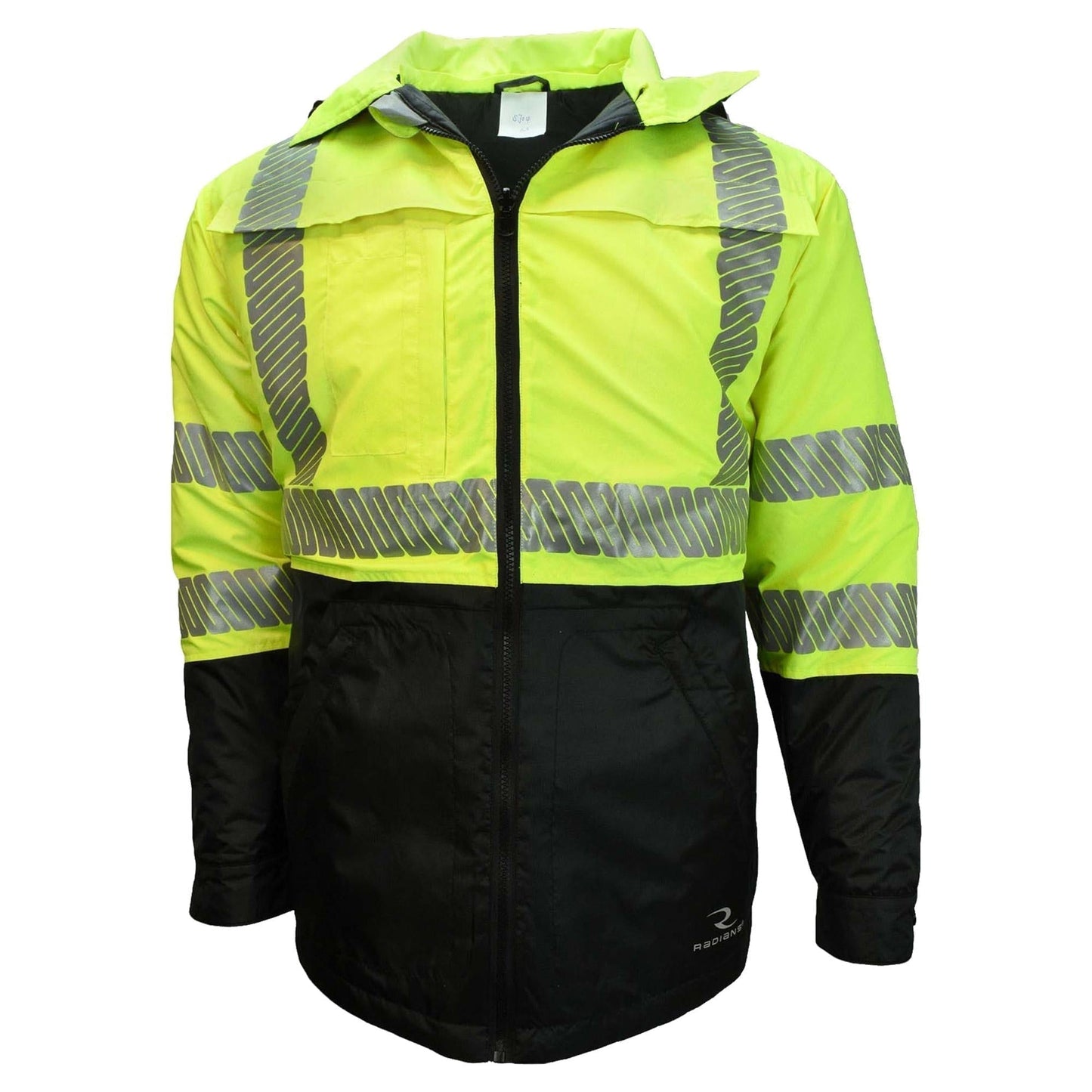 Hi-Viz Green Safety Jacket - Radians - Reversible Design