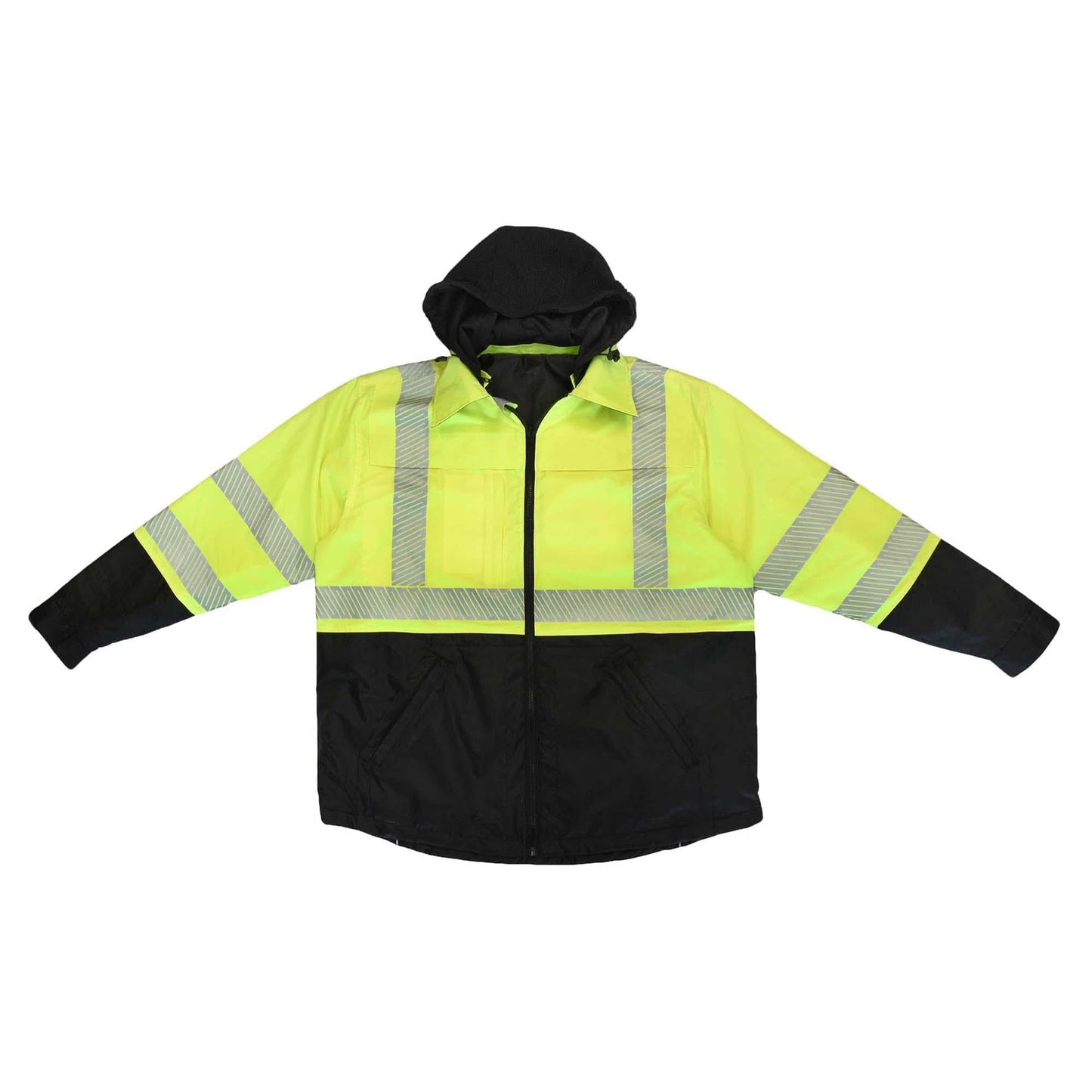 Hi-Viz Green Safety Jacket - Radians - Reversible Design