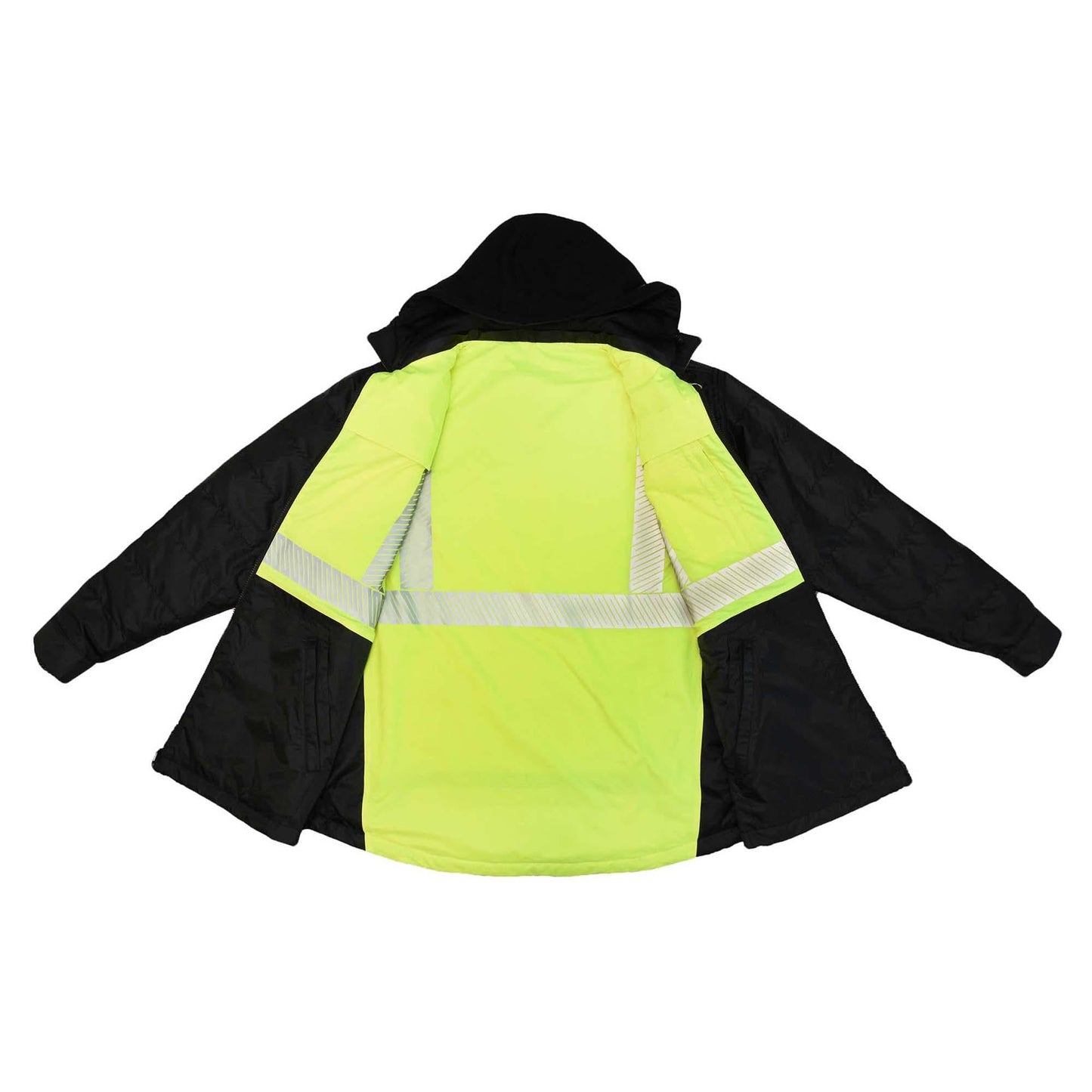 Hi-Viz Green Safety Jacket - Radians - Reversible Design