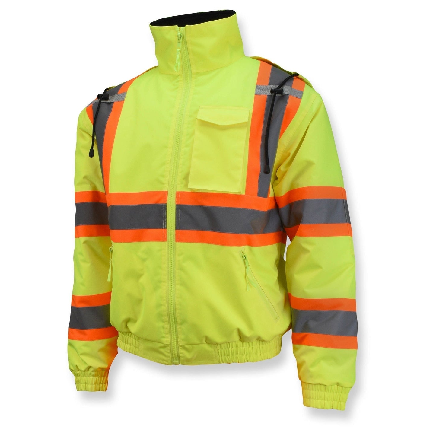 Yellow/Lime Safety Jacket - Radians - Quilted Bomber