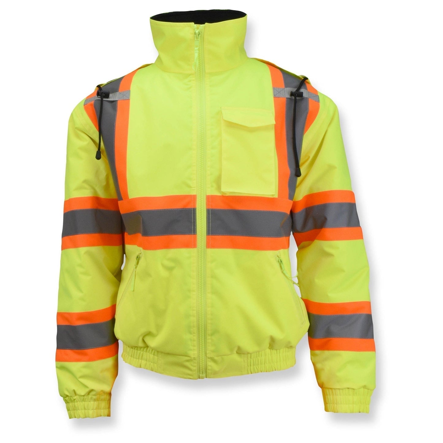 Yellow/Lime Safety Jacket - Radians - Quilted Bomber