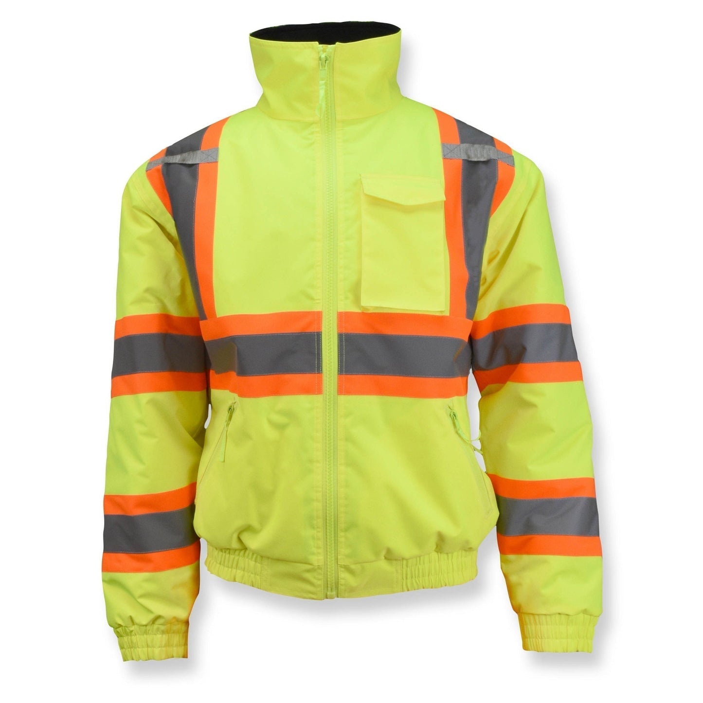 Yellow/Lime Safety Jacket - Radians - Quilted Bomber