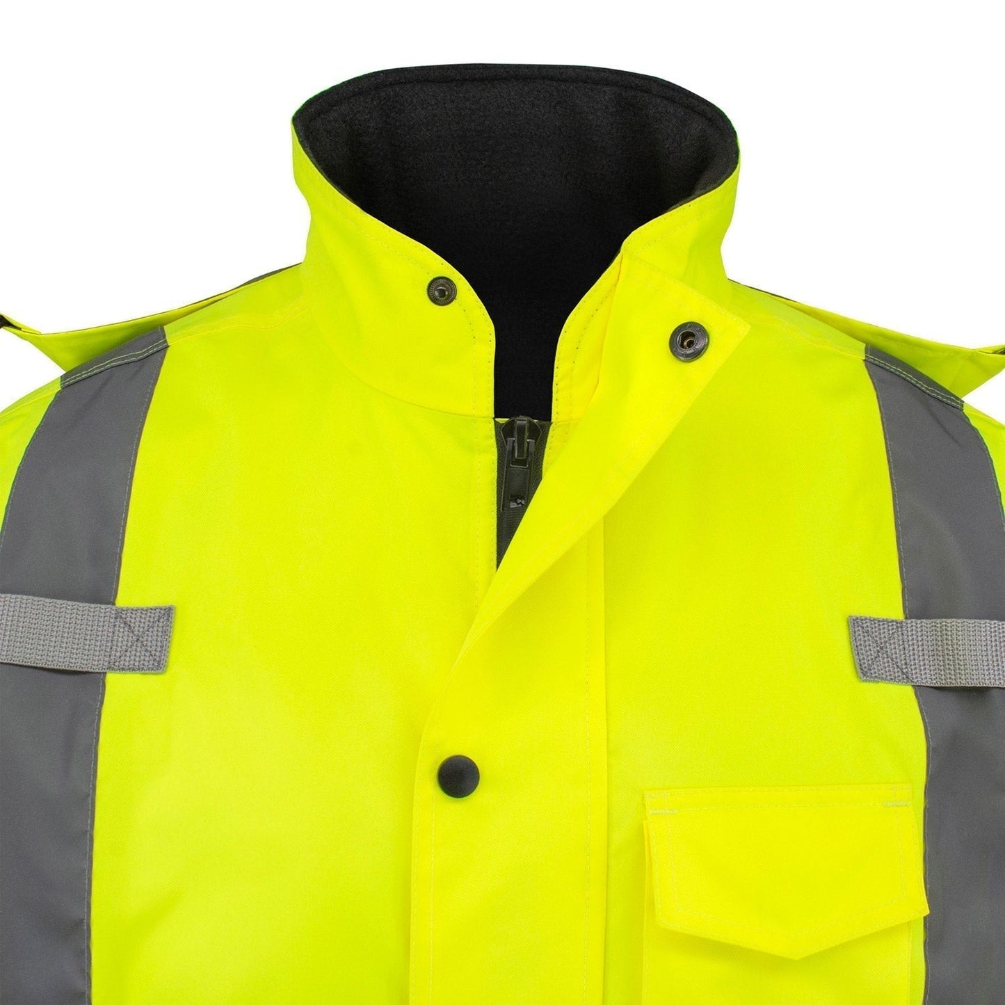 Yellow/Lime Safety Jacket - Radians - Quilted Parka