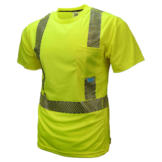 Yellow/Lime Safety Shirt - Radians - Cooling Mesh Fabric