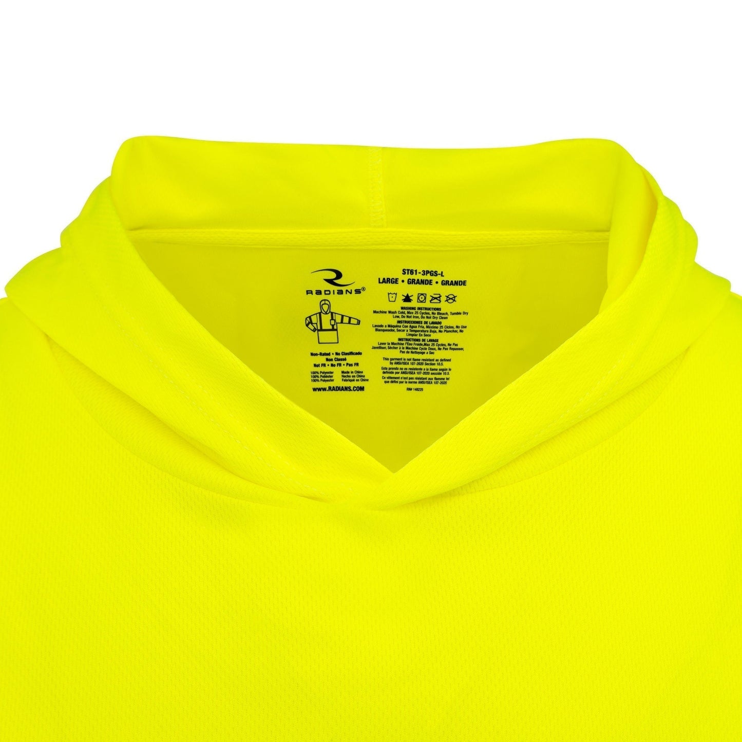 Yellow/Lime Safety Shirt - Radians - Reflective Mesh