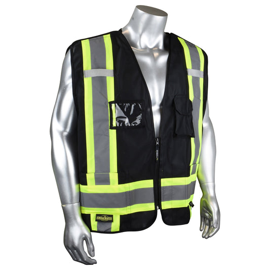 Black Safety Vest - Radians - Heavy Duty Breakaway