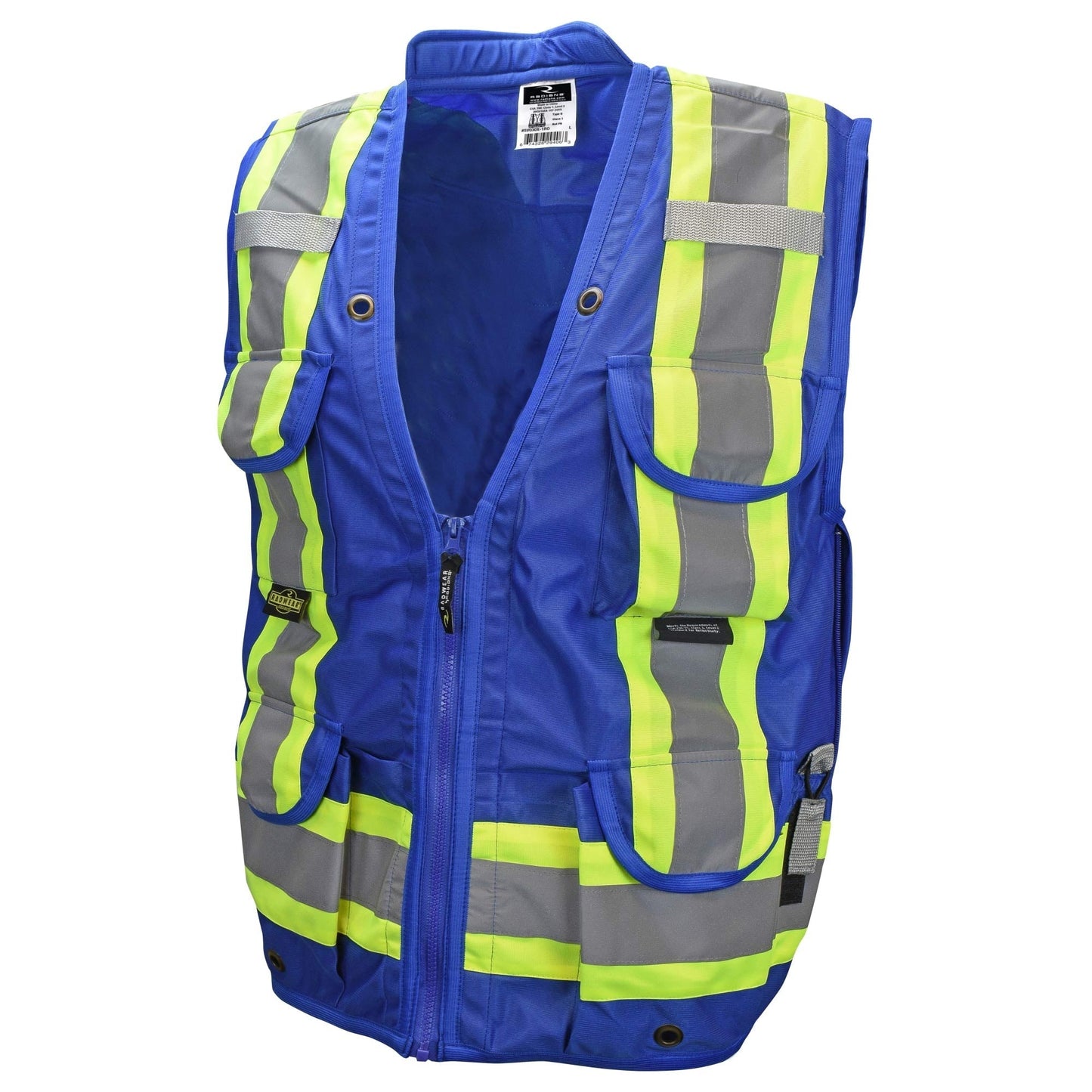 Black Safety Vests - Radians - Heavy Duty Mesh Design