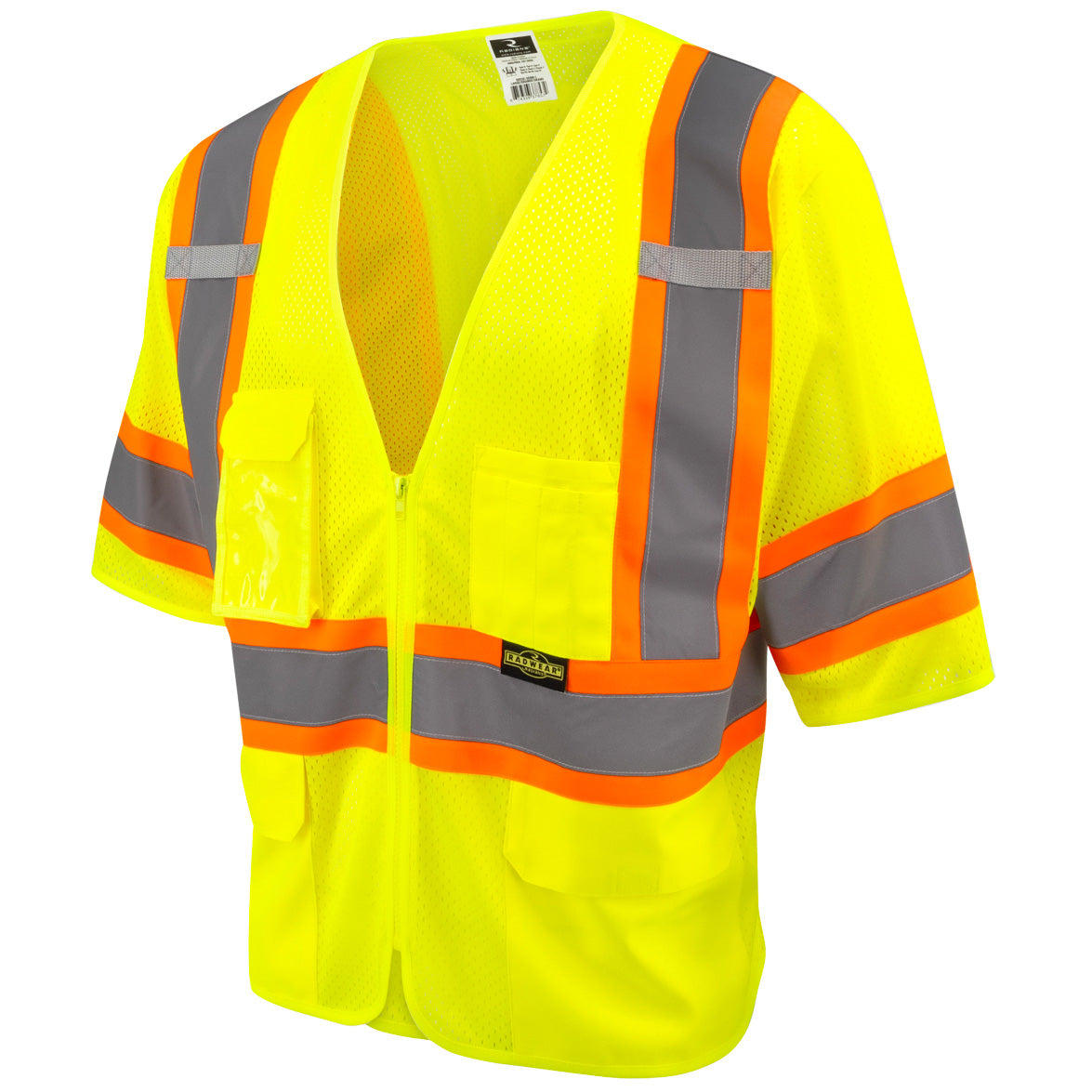 Yellow/Lime Safety Vests - Radians - Expandable Two-Tone