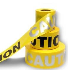 Yellow Barricade Tape - Presco - Nighttime Visibility