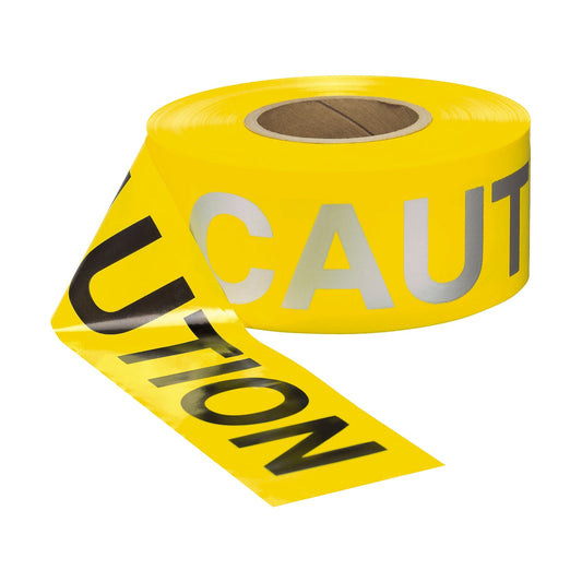 Yellow Barricade Tape - Presco - Nighttime Visibility