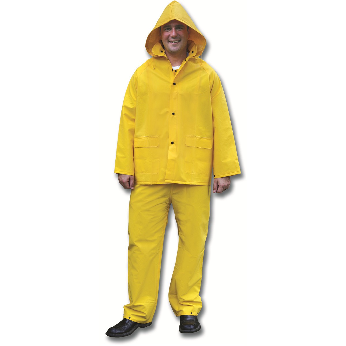 Yellow Rain Suits - MCR Safety - Durable PVC Material