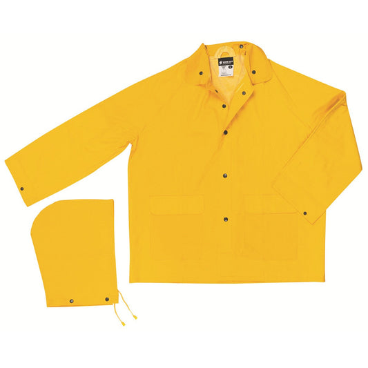 Yellow Rain Jacket - MCR Safety - Durable Waterproof