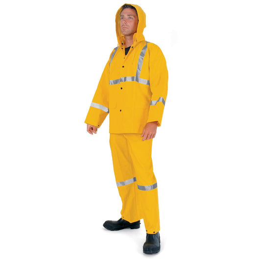 Yellow Reflective Suit - MCR Safety - Waterproof Design