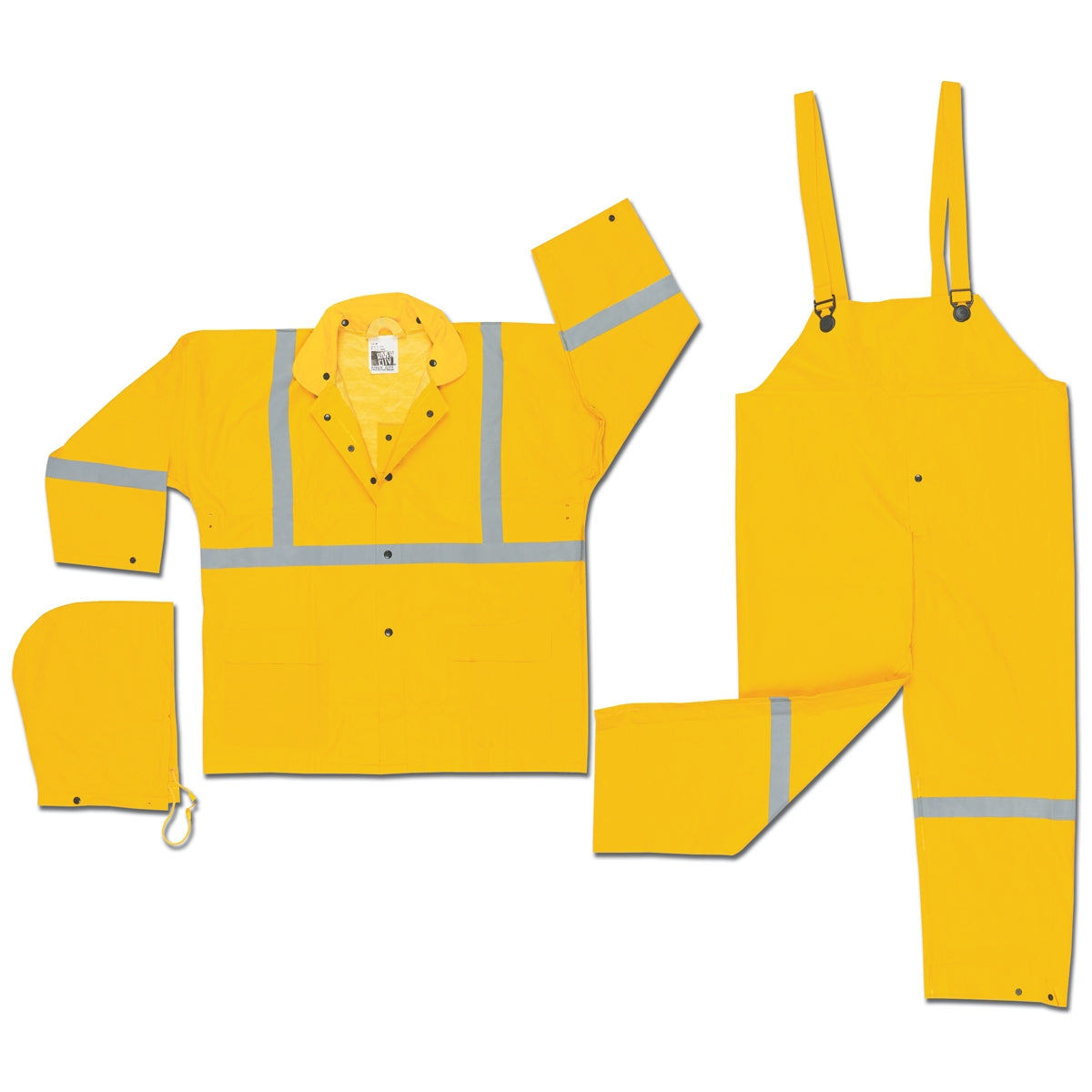 Yellow Reflective Suit - MCR Safety - Waterproof Design