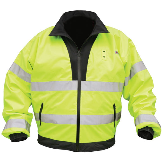 Yellow/Lime Safety Jacket - MCR Safety - Reversible Design
