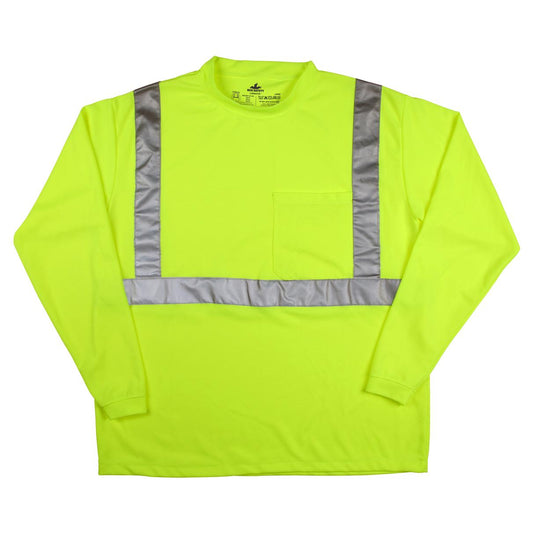 Yellow/Lime Safety Shirt - MCR Safety - Reflective Design