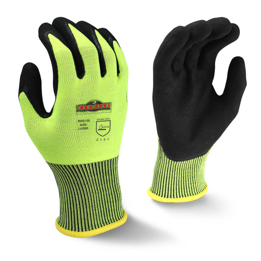 Yellow/Lime Knit Gloves - Radians - Hi-Viz Safety