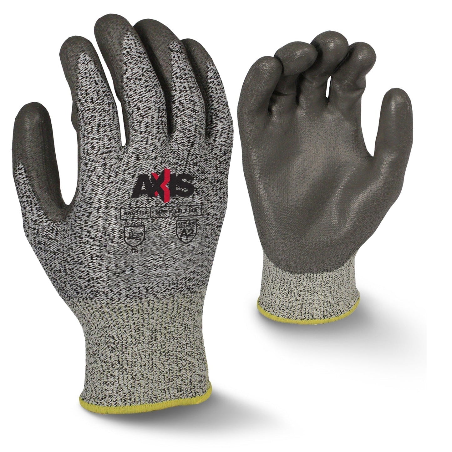 Gray Durable String Knit Gloves - Radians - Cut Resistant