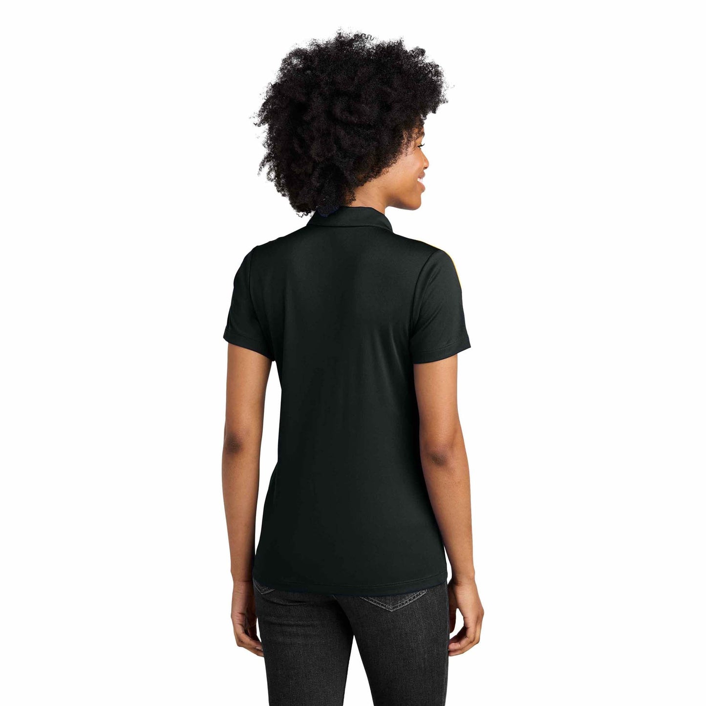 Black/Gold Polo Shirts - Sport-Tek - Moisture Wicking
