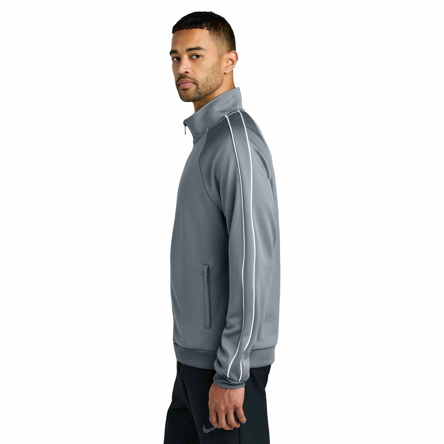 Black Track Jacket - Nike - Stylish Polyester Design
