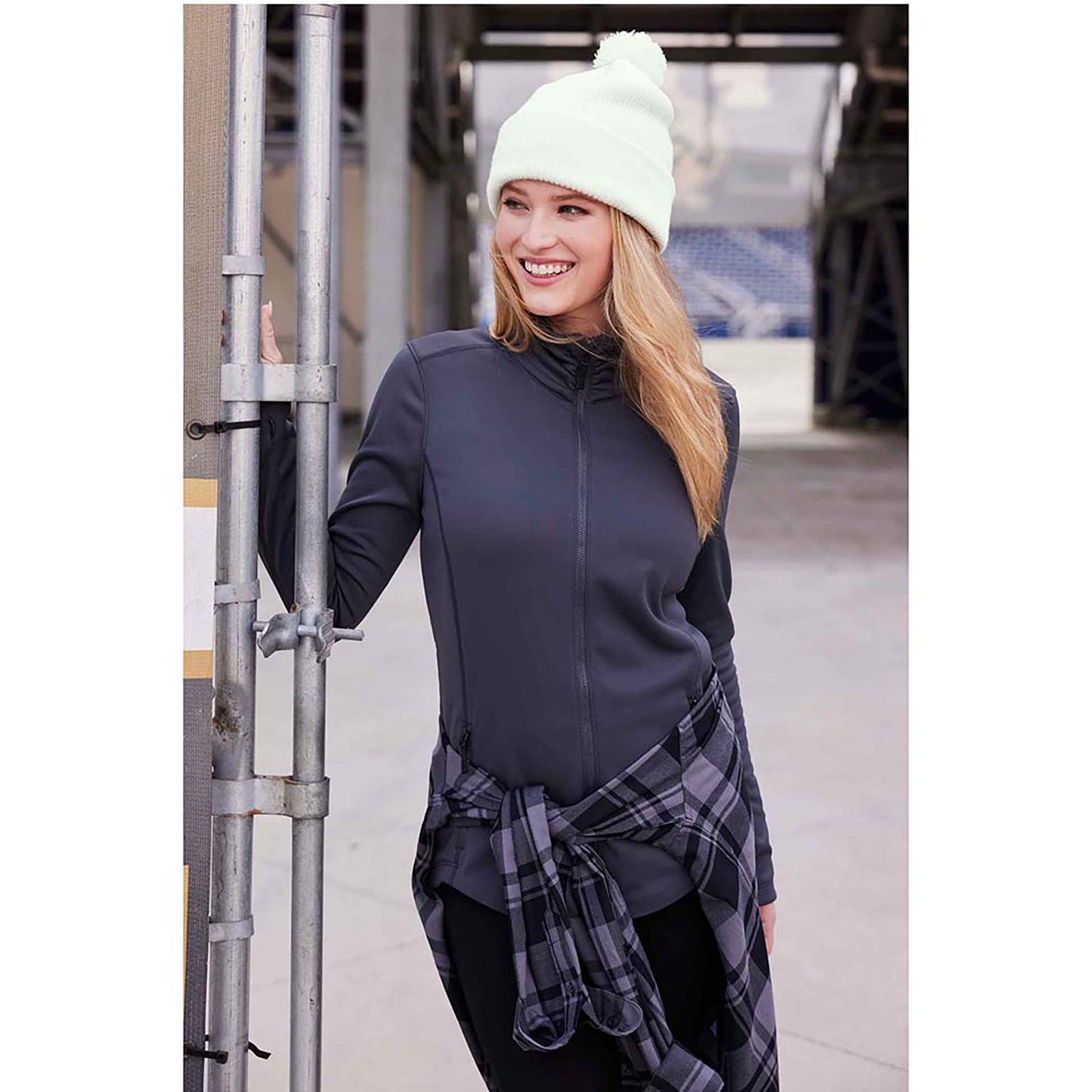 Deep Black Beanie - Port Authority - Stylish Acrylic