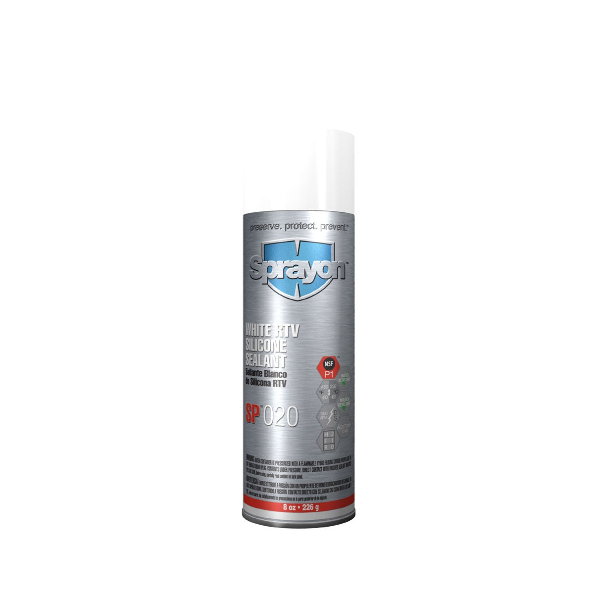8 oz Aerosol Industrial Safety - Sprayon - Durable Sealant