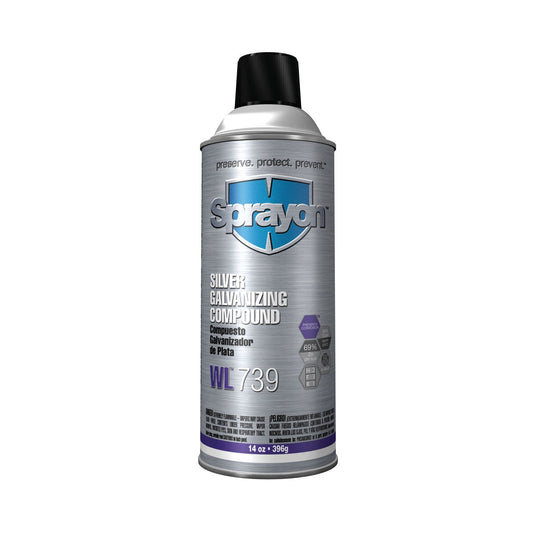 Silver Galvanizing Compound - Sprayon - Quick Drying Finish