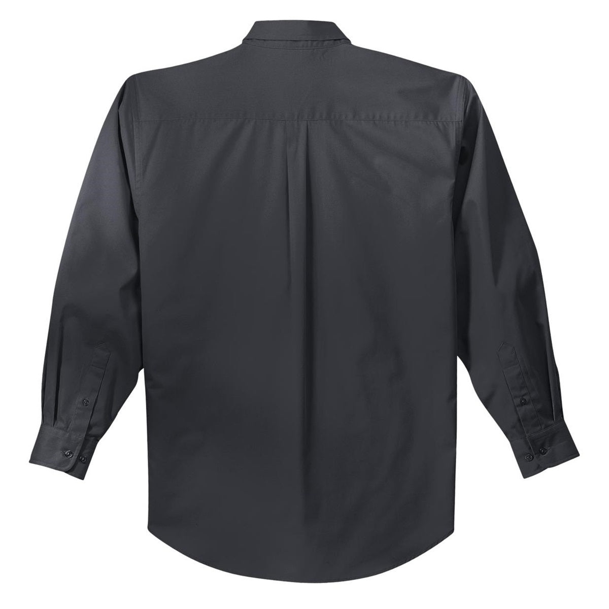 Black/Light Stone Button Up Shirt - Port Authority - Durable
