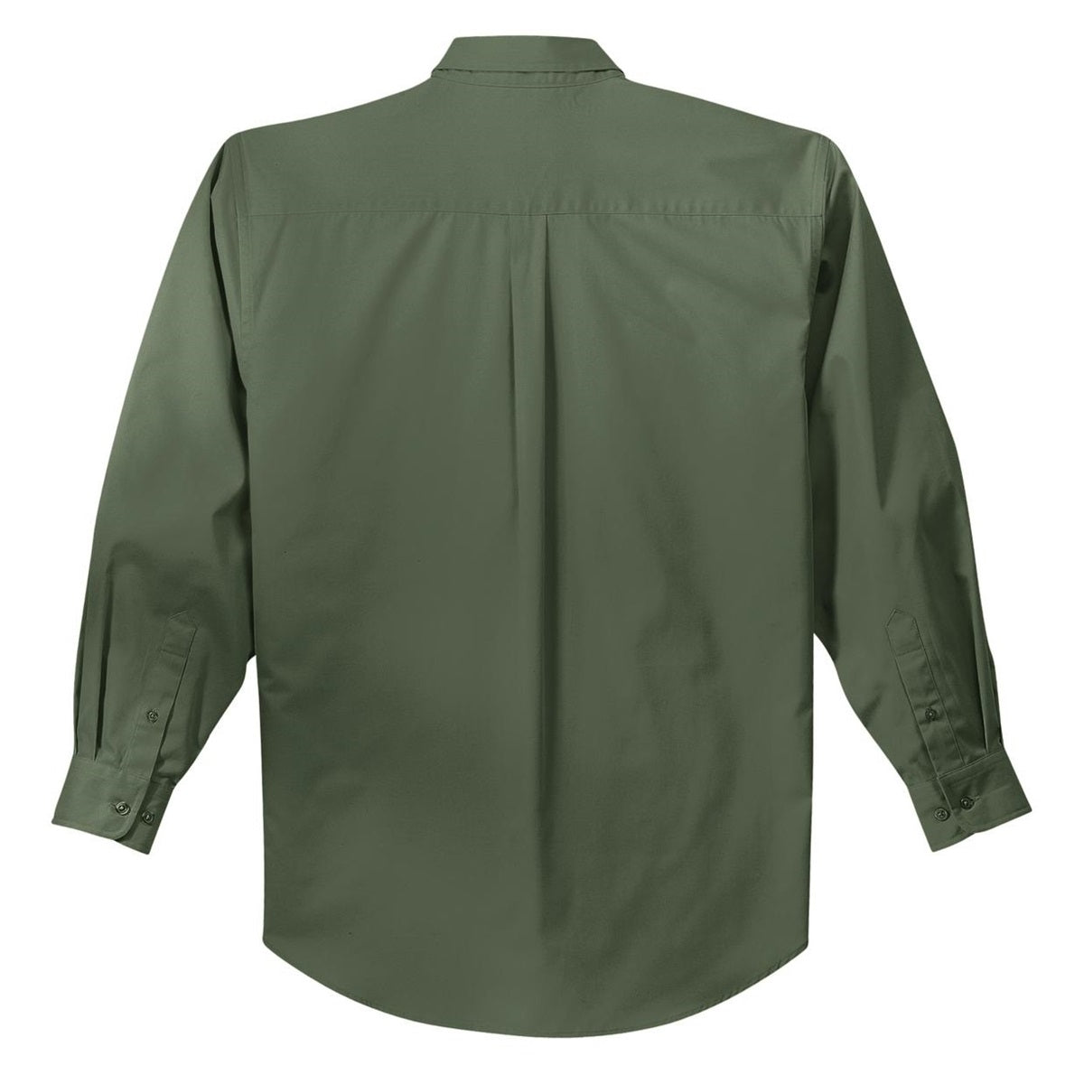 Black/Light Stone Button Up Shirt - Port Authority - Durable