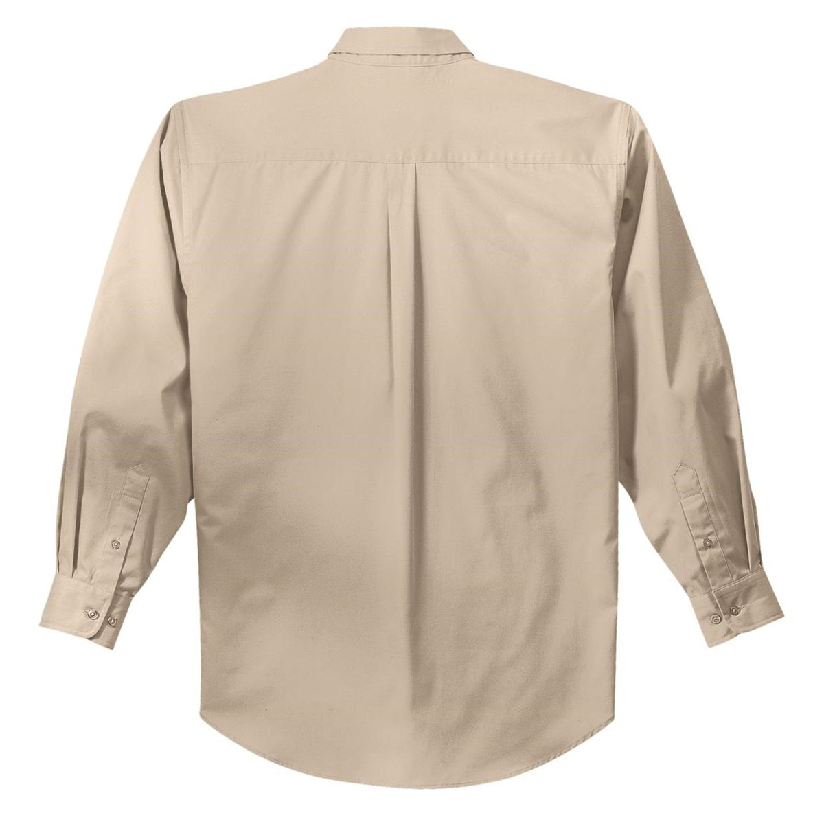 Black/Light Stone Button Up Shirt - Port Authority - Durable