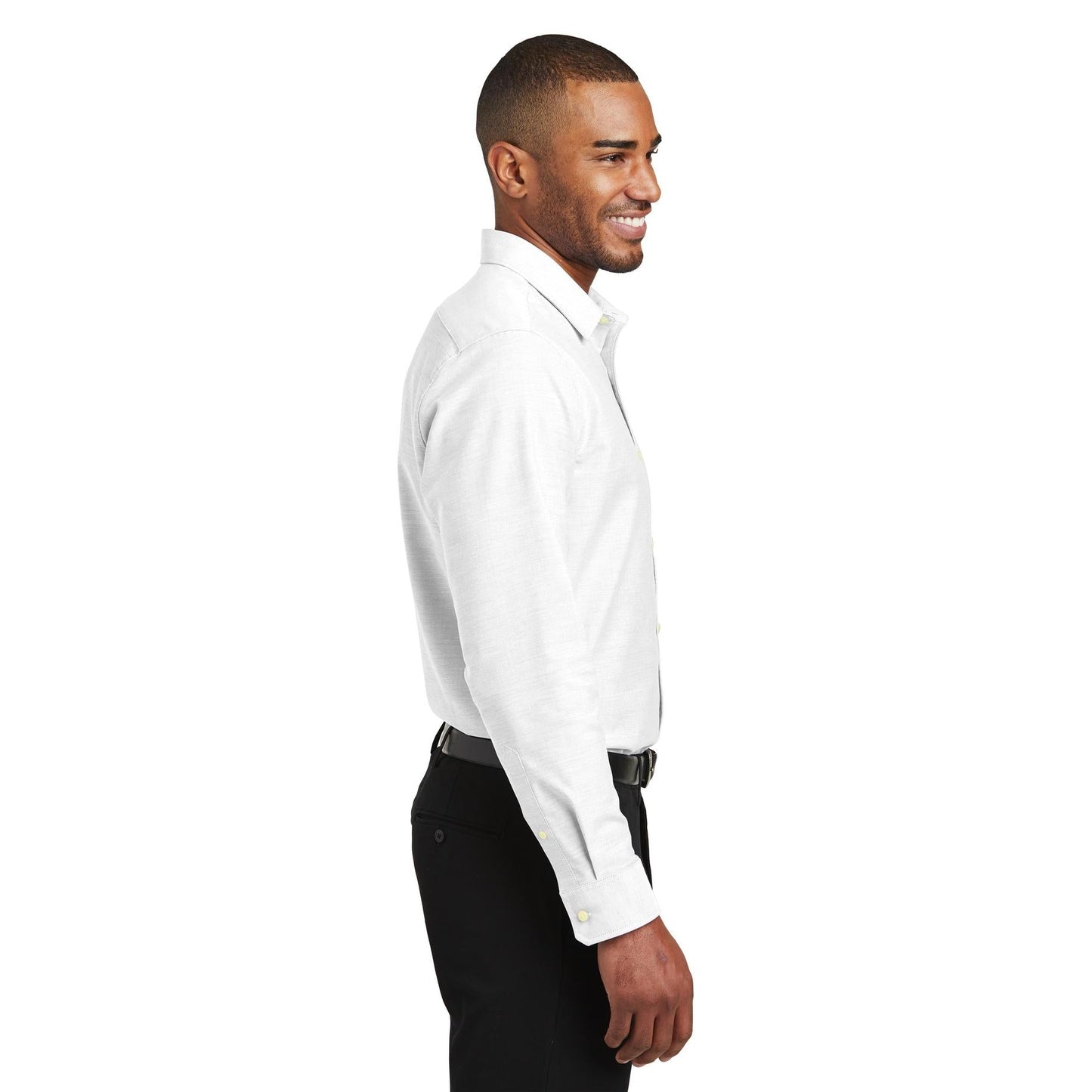 Oxford Blue Button Up Shirt - Port Authority - Soft Feel