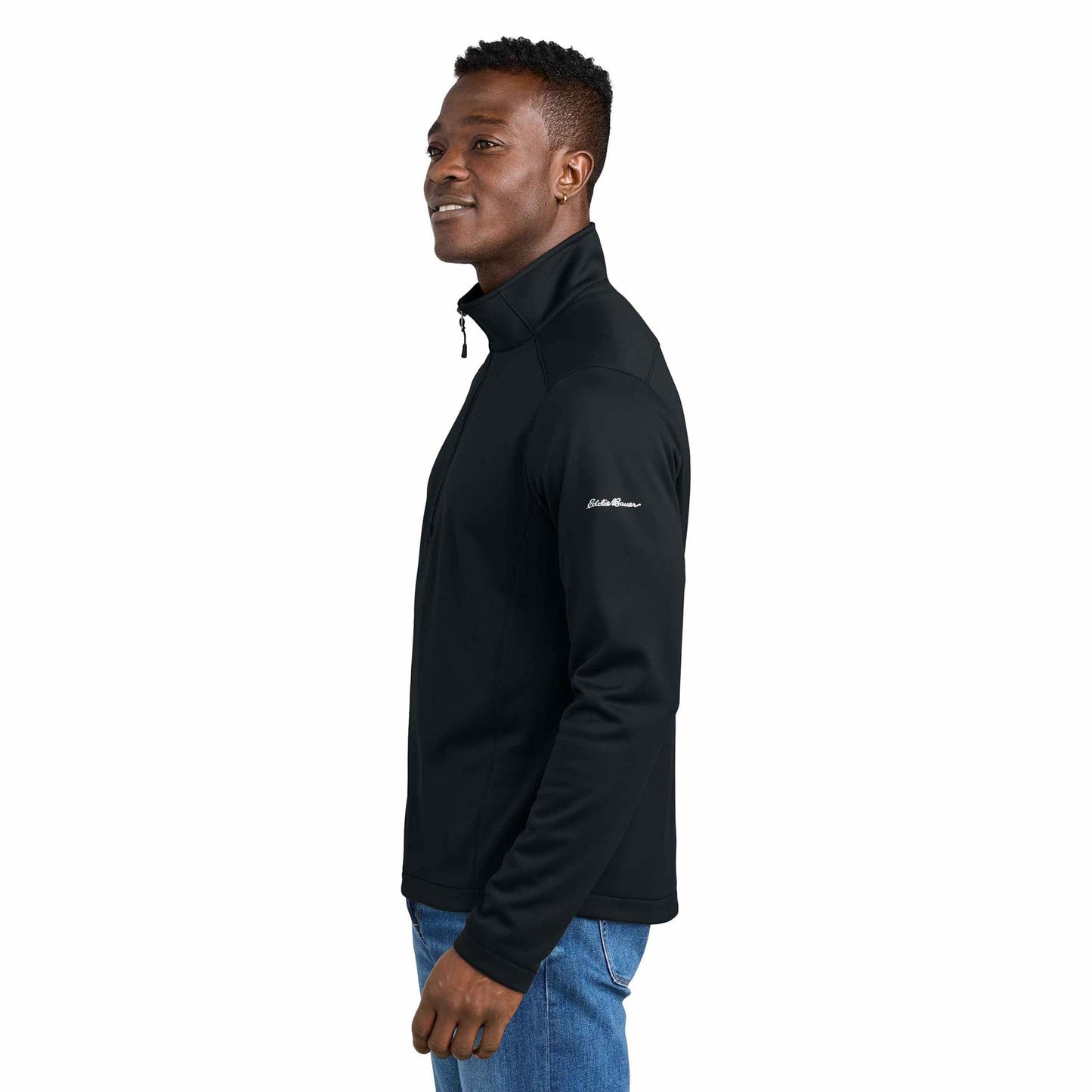 Black Sweatshirts - Eddie Bauer - Smooth Fleece Mid Layer