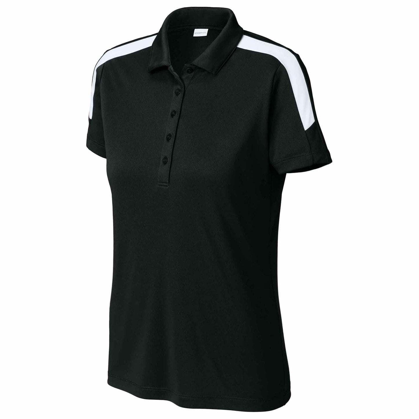Black/Gold Polo Shirts - Sport-Tek - Moisture Wicking
