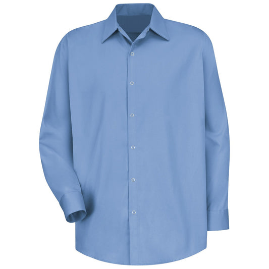 Navy Button Up Shirt - Red Kap - Cotton Work Long Sleeve