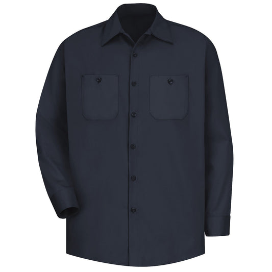 Dark Navy Button Up Shirt - Red Kap - Wrinkle Resistant