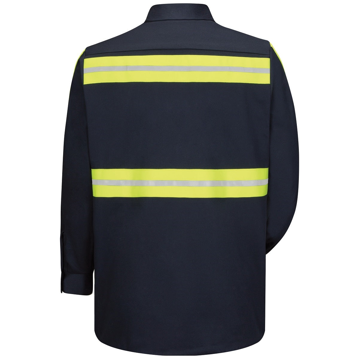 Grey Button Up Shirt - Red Kap - Enhanced Visibility Cotton