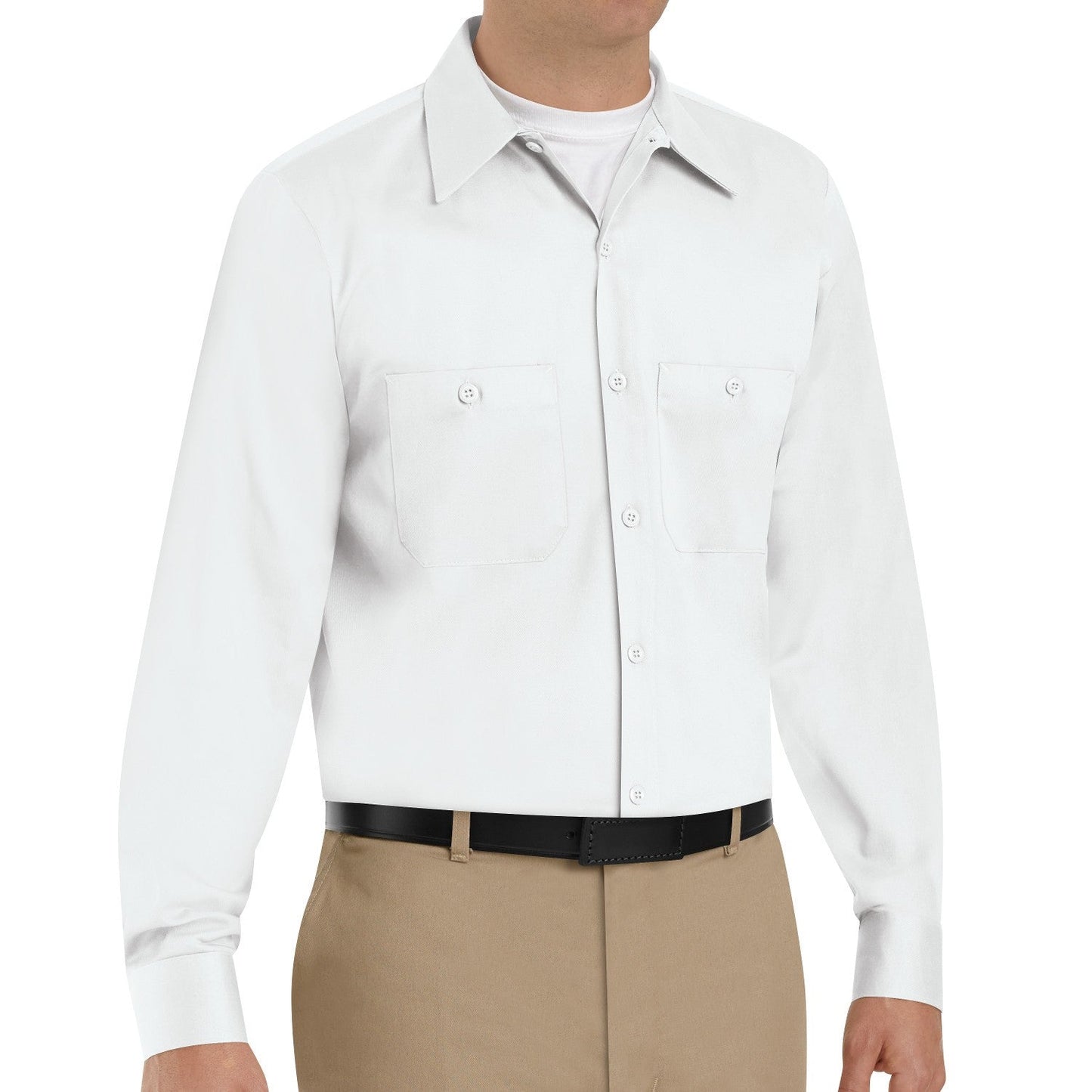 Dark Navy Button Up Shirt - Red Kap - Wrinkle Resistant