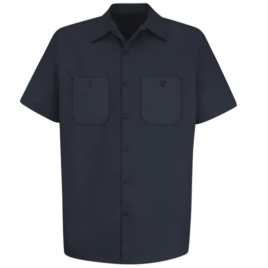Dark Navy Button Up Shirt - Red Kap - Wrinkle Resistant