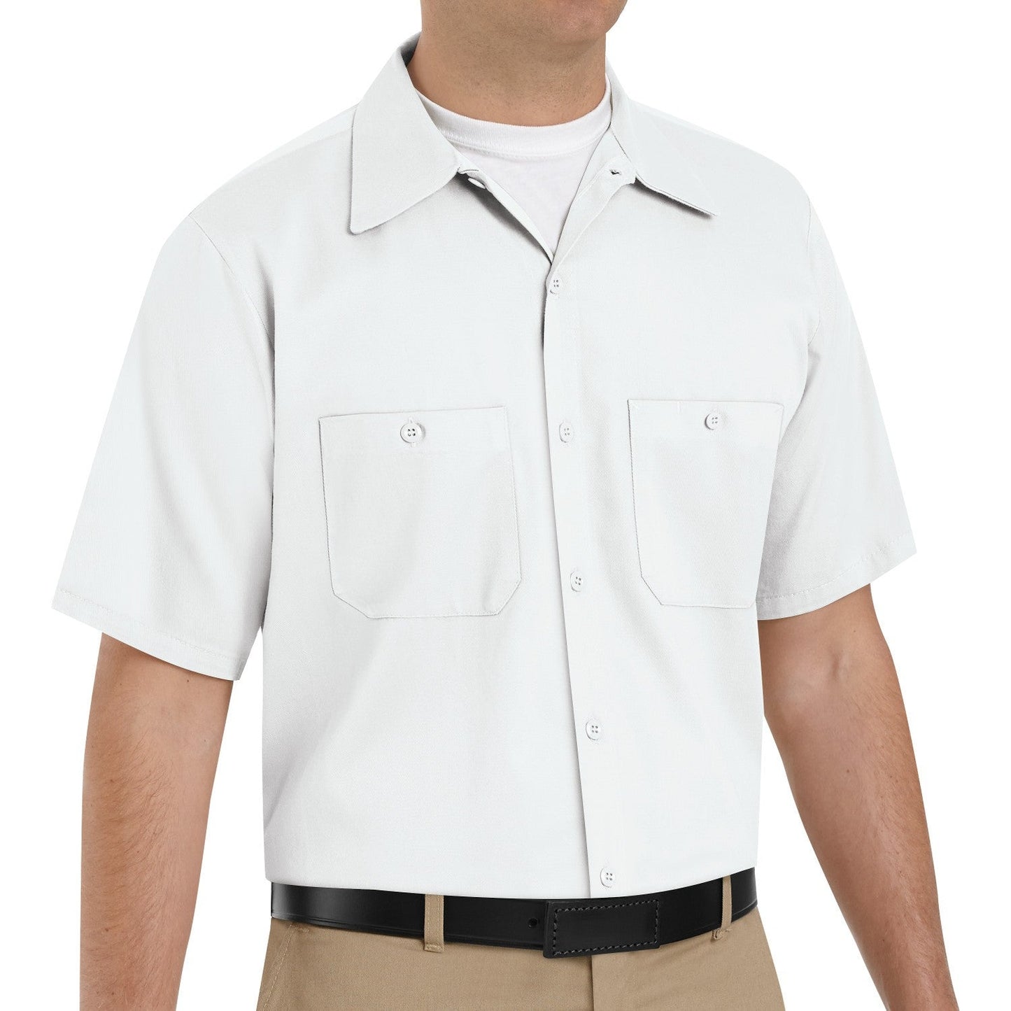 Dark Navy Button Up Shirt - Red Kap - Wrinkle Resistant