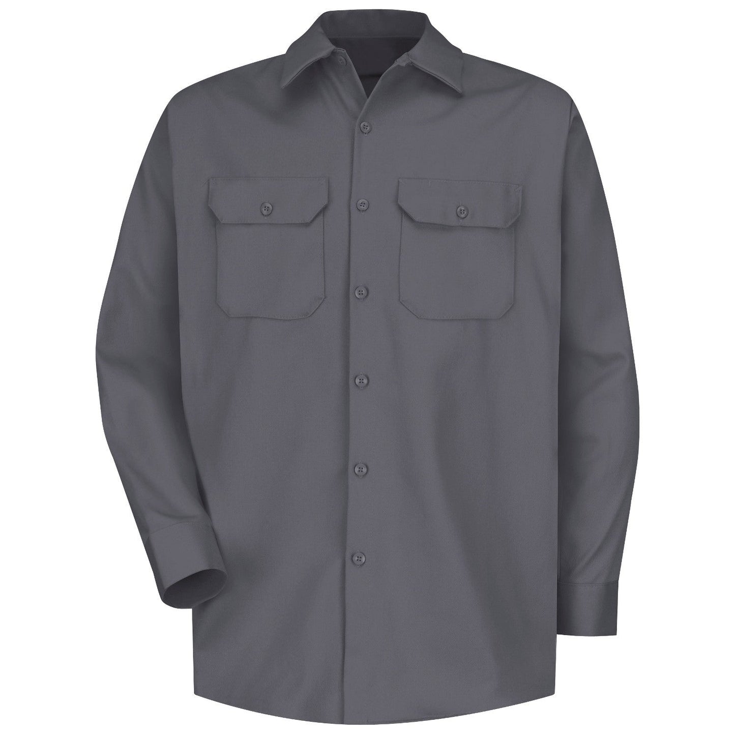 Charcoal Button Up Shirts - Red Kap - Heavyweight Cotton