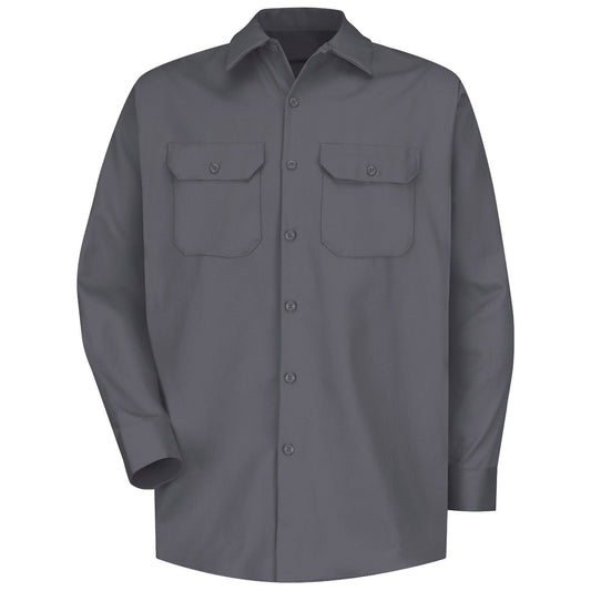 Charcoal Button Up Shirts - Red Kap - Heavyweight Cotton