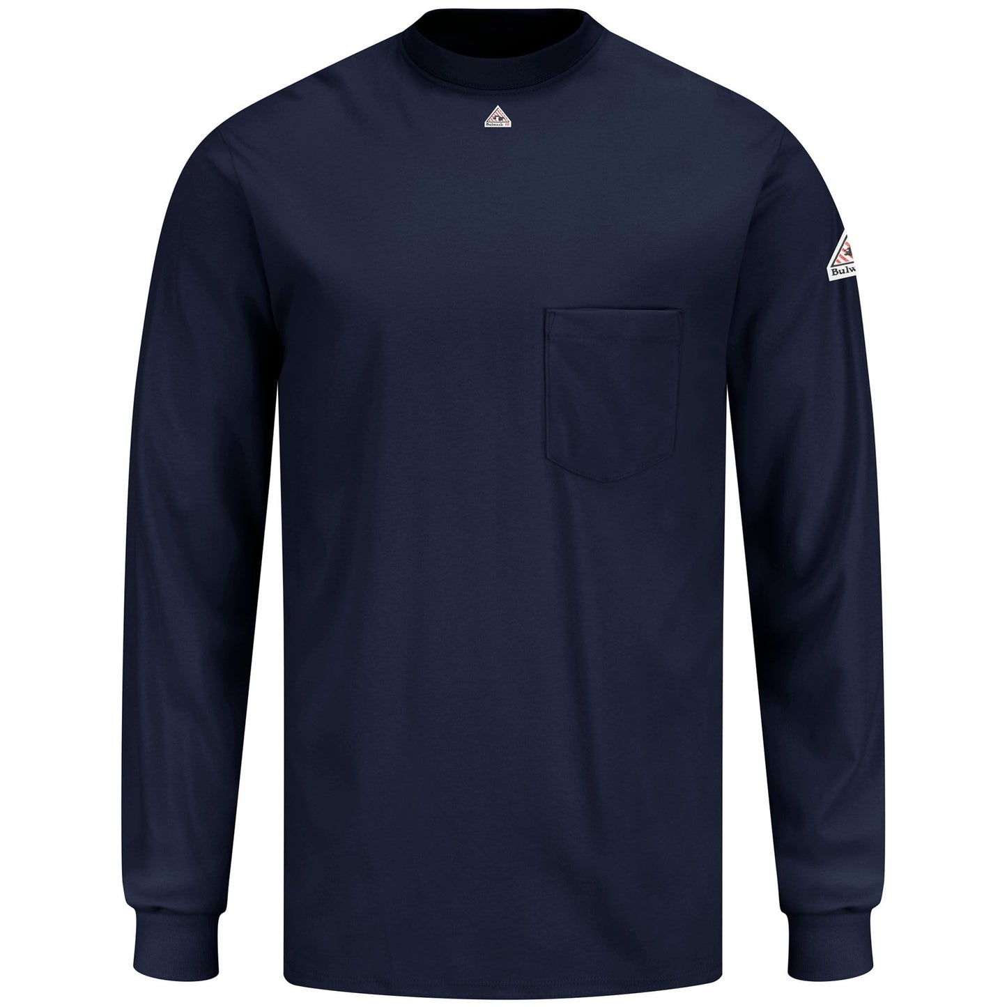 Navy Long Sleeve T-Shirt - Bulwark FR - Comfortable Fit
