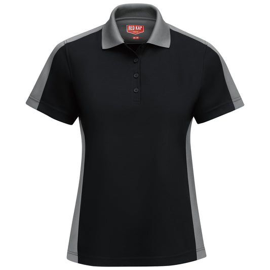 Black/Gray Polo Shirts - Red Kap - Performance Knit