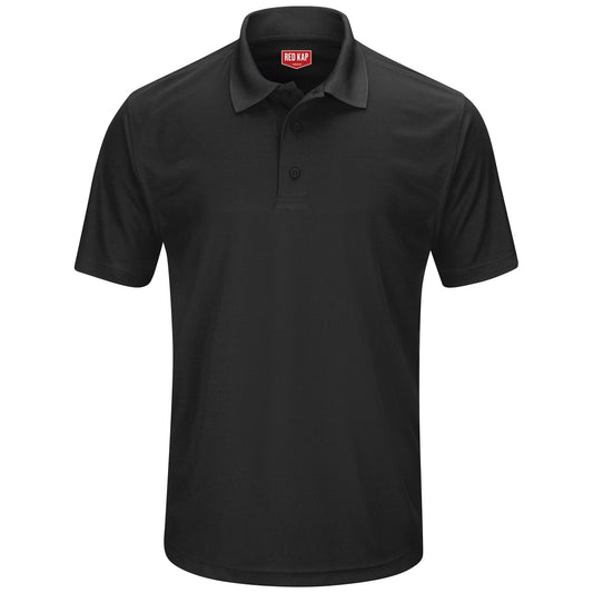 Black Polo Shirt - Red Kap - Durable Moisture Wicking