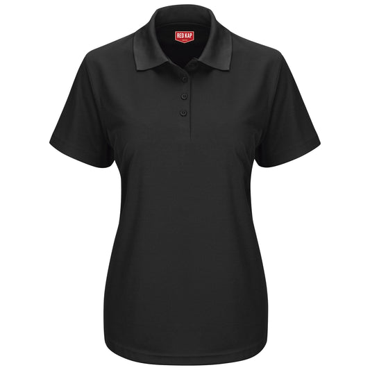 Black Polo Shirts - Red Kap - Lightweight Durable Fit